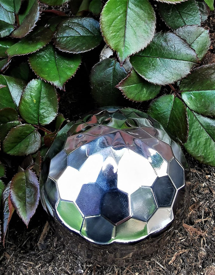 Dekokugel Diamond aus Edelstahl 25 cm poliert Dekorationskugel Edelstahlkugel