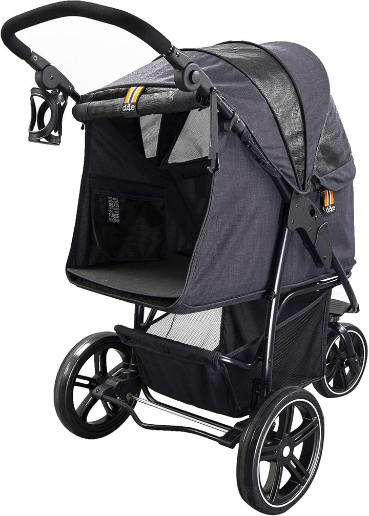 My Duque Cooper - Hundewagen & Haustier Buggy bis 32 kg mit Ablagekorb für Einkäufe, einfach faltbar