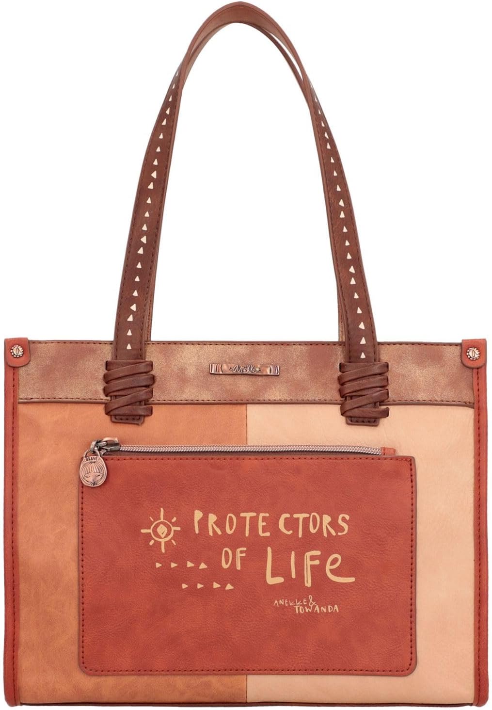 Anekke Damen Bedruckte Tote Tasche mit Umhängetasche Shopper, bunt