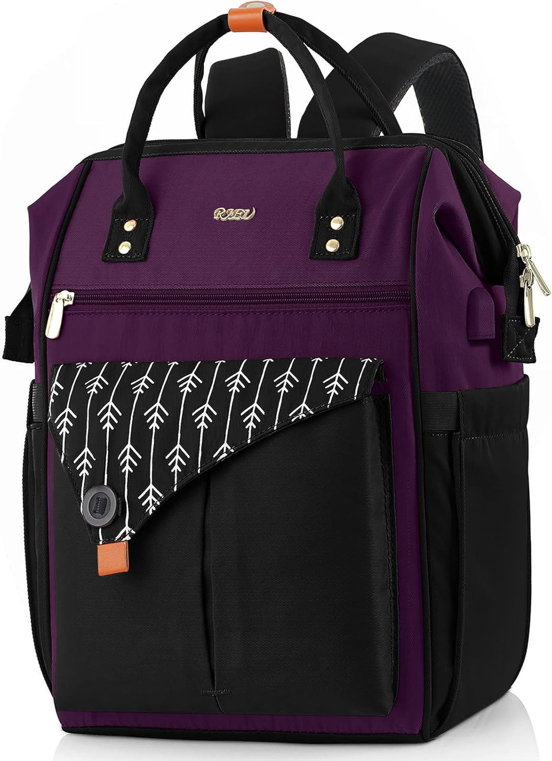 Rucksack Damen, Schulrucksack mit Laptopfach für 15.6 Zoll Laptops, Business Rucksack für Arbeit, Le