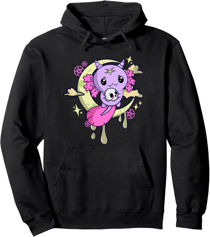 Axolotl Pastel Goth Aesthetic Nu Goth Vaporwave Kleidung Pullover Hoodie
