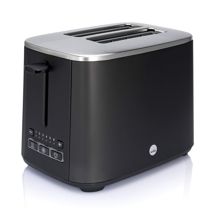 Wilfa CLASSIC Toaster - aus Edelstahl, verstellbare Hitzeeinstellungen mit Auftau-, Wiederaufheiz- u
