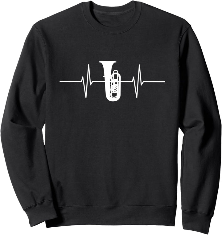 Instrumenten-Musikspieler Tubas Abstrakt Tuba Sweatshirt
