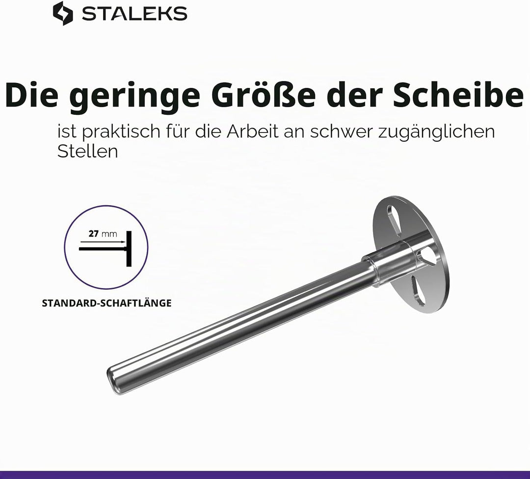 STALEKS Pododisc 10 mm Pediküre + 5 Nachfüllpackungen Limette 180 Grit Professioneller Haushaltsgebr