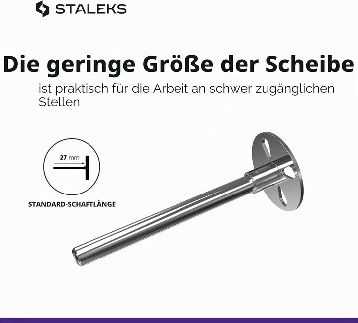 STALEKS Pododisc 10 mm Pediküre + 5 Nachfüllpackungen Limette 180 Grit Professioneller Haushaltsgebr