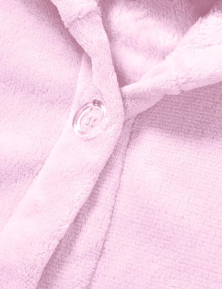 Playshoes Unisex Kinder Fleece-Bademantel Morgenmantel 98-104 Rosa, 98-104 Rosa