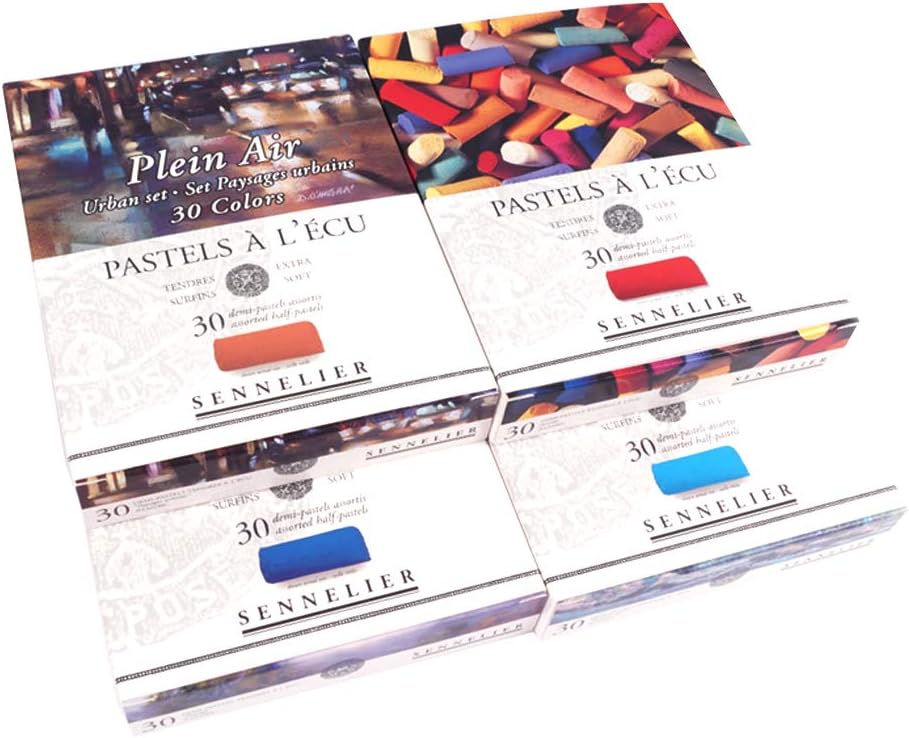 Savoir-Faire Sennelier weiche Pastellkreide, halbe Stäbchen, 30 Stück, Urban Landscape