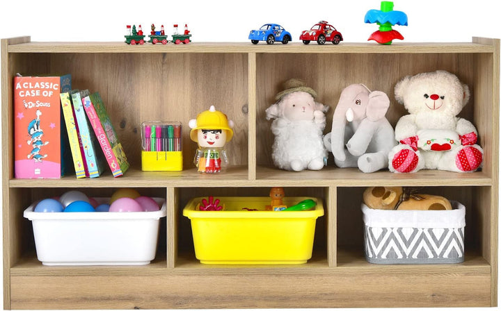 DREAMADE Kinderregal aus Holz, Spielzeugaufbewahrung Bücherregal für Kinder, Spielzeugregal für Kind