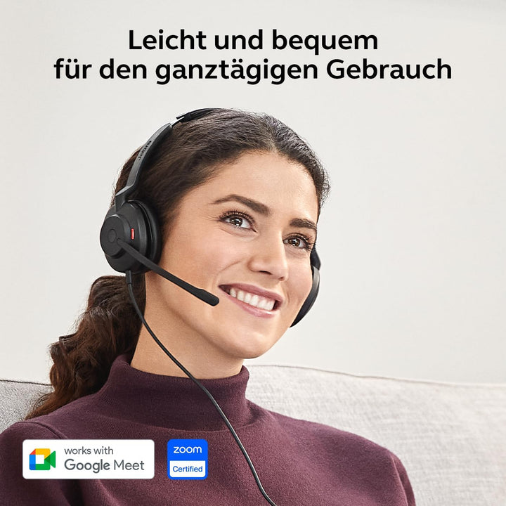 Jabra Evolve2 30 SE Telefon On Ear Headset kabelgebunden Stereo Schwarz Mikrofon-Rauschunterdrückung