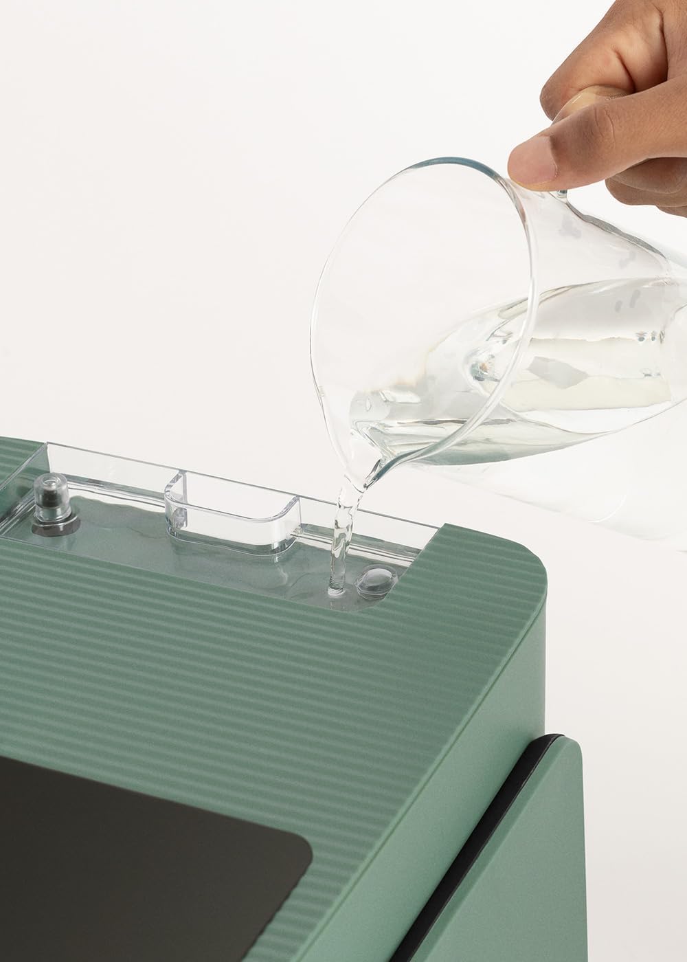 CREATE/AIR FRYER MIST/Ölfreie Heissluftfritteuse 4.2L mit Wasserdampfgarer Salbeigrün/Fassungsvermög
