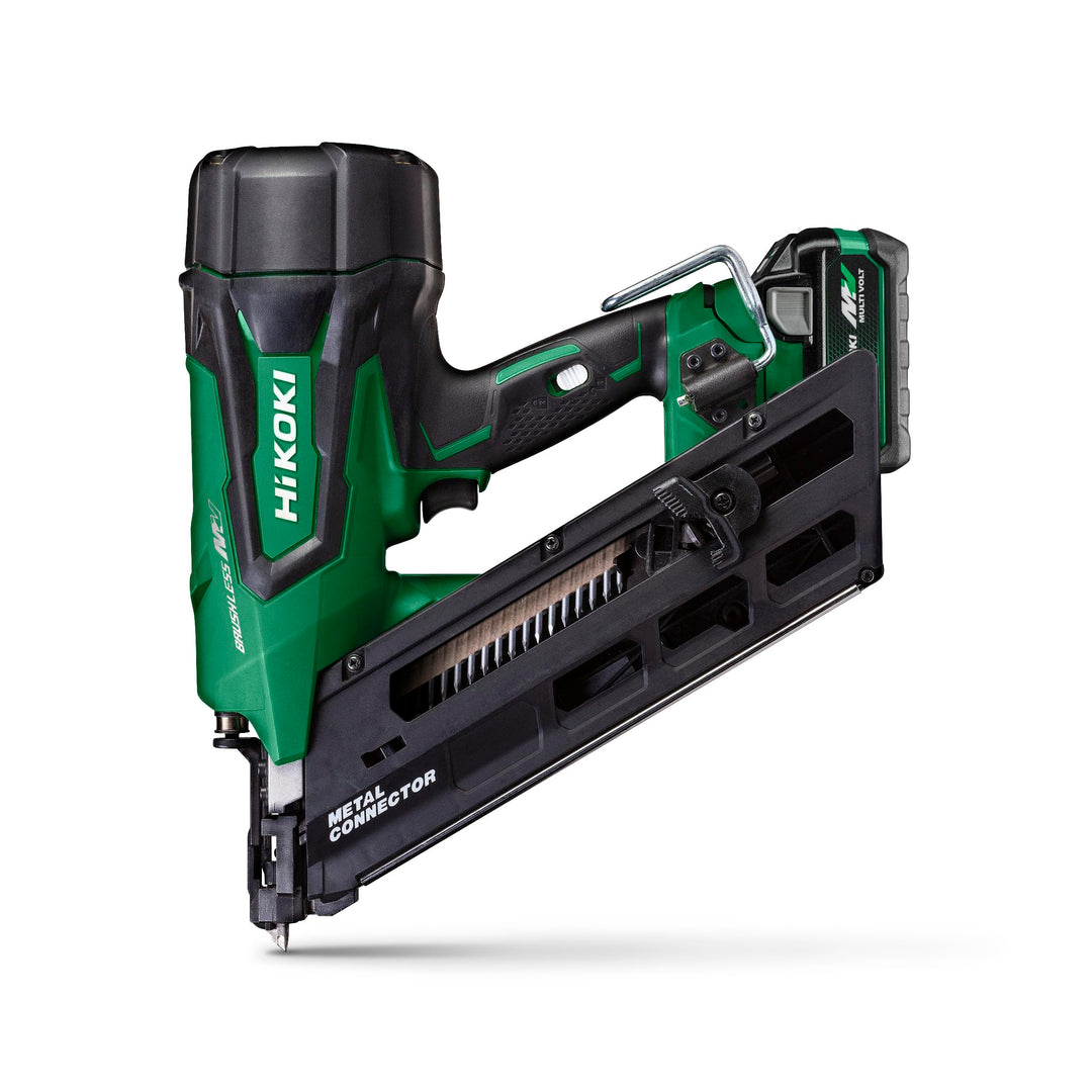 HiKOKI Akku-Ankernagler 34° - 36 V, 38-64 mm Nägel, 2 Nägel/Sek. - Brushless Motor, werkzeuglose Tie