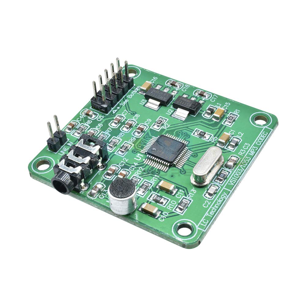 Hailege VS1053 MP3 Audio Player Modul Audio Decoder Board Onboard Aufnahme Mikrofon SPI Schnittstell