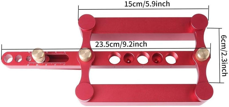 Lochführung, Positionierwerkzeug aus Aluminiumlegierung passend für Verschiedene Dicken von Holzplat