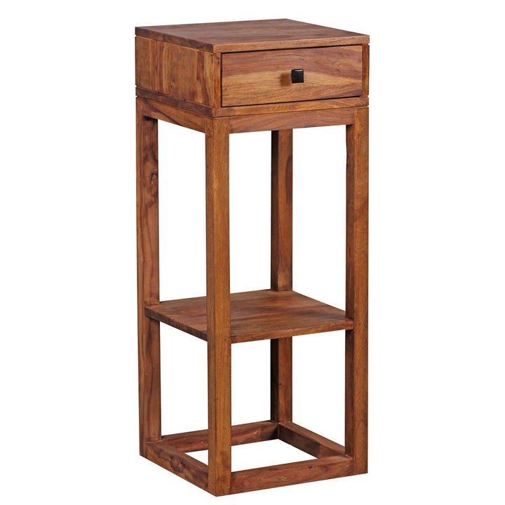 FineBuy Möbel zum Wohlfühlen Massiver Beistelltisch PATAN Holz Massiv 90 x 35 x 35 cm | Telefontisch