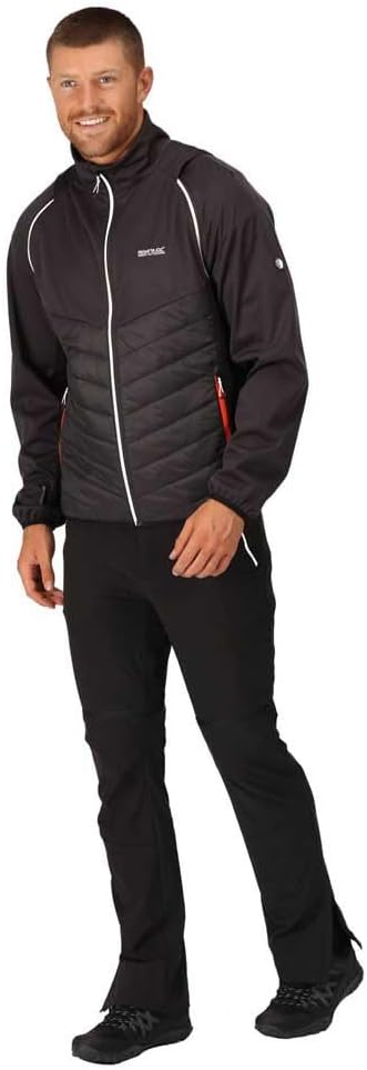 Regatta Herren 2in1 Daunenjacke/Weste Steren Hybrid M Ash/Black, M Ash/Black