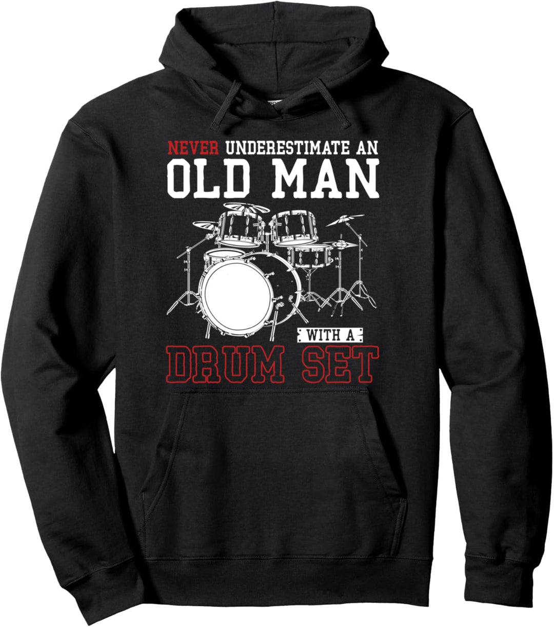 Schlagzeuger Rentner Drummer Musik Ruhestand Schlagzeug Pullover Hoodie