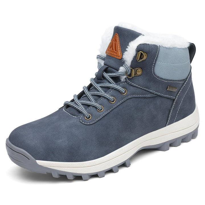 Mishansha Unisex Winterschuhe Herren Warme Gefütterte Winterstiefel Damen Wasserabweisend Wanderschu