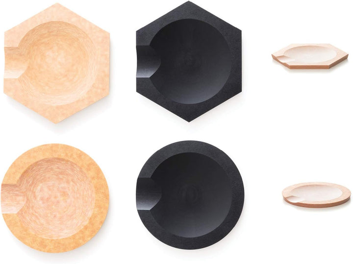 Epicurean 031-06RD02 Round Sechseckige Werkzeugablage, Papier, Slate 6 Inches x 6 Inches Slate, 6 In