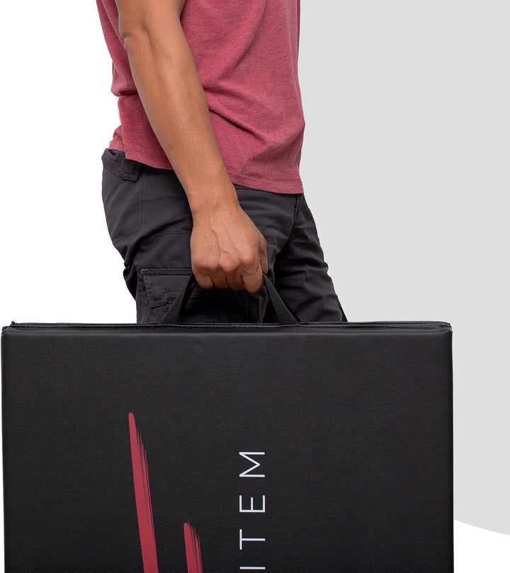 Fitem Fitnessmatten, faltbar, dick, Masse 240 x 120 x 4 cm oder 180 x 60 x 4 cm, mit Transportgriffe