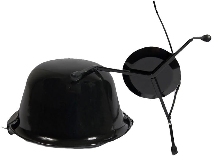 Set Ungaricher Gulaschkessel Emaille 0,8 Liter + Kesselständer Fonduetopf Schokoladenfondue Serviert