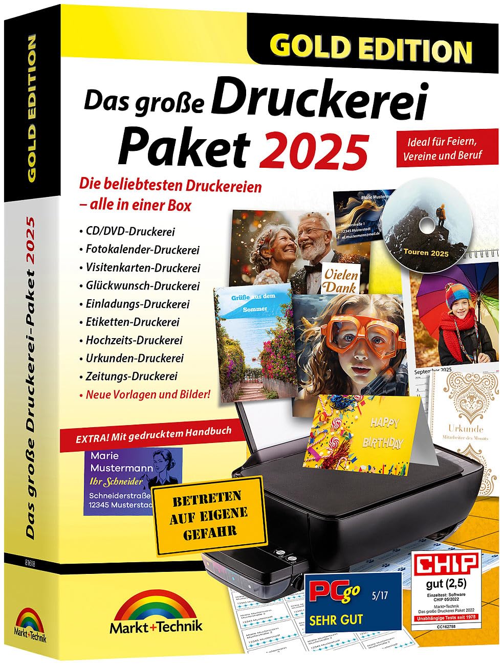 Markt + Technik Das grosse Druckereipaket 2025 - Gold Edition (Druckerpapier)