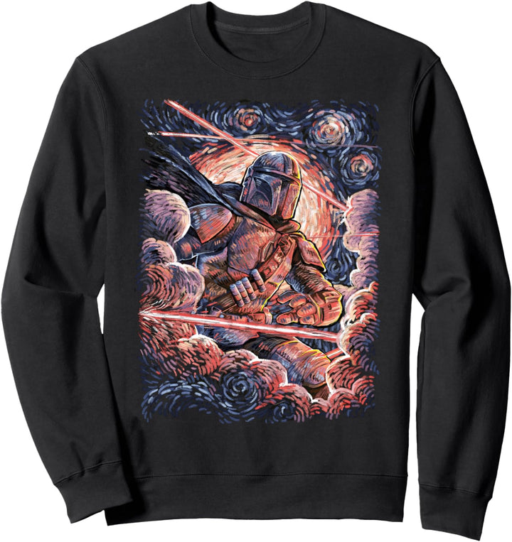 Star Wars Mandalorian Oil Painting Mando Sweatshirt