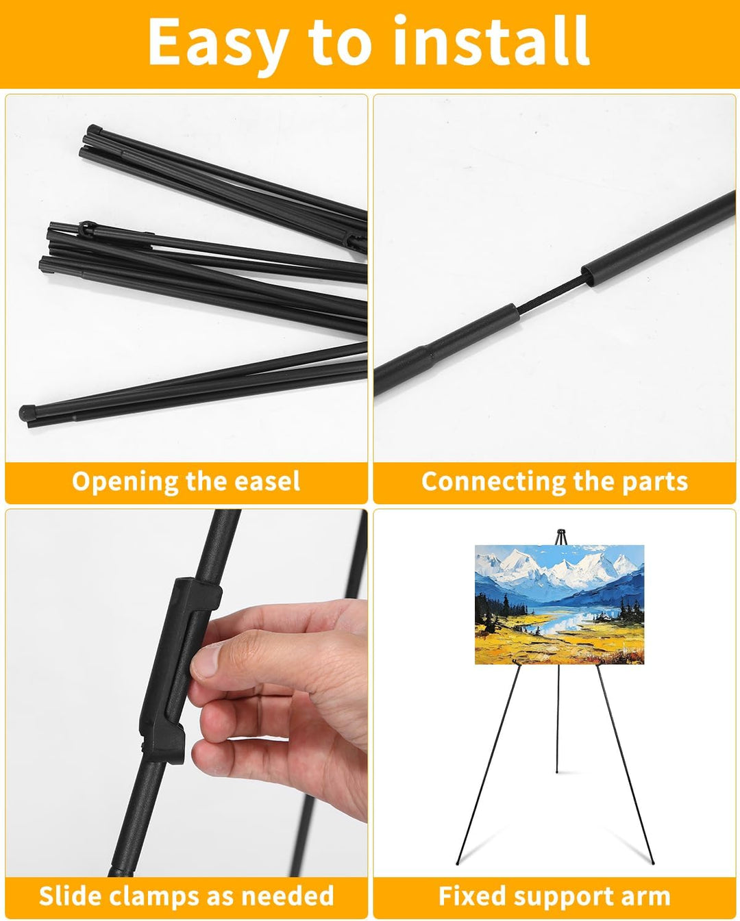 Künstler Staffelei Stand,160cm Verstellbares Stativ Tisch Kunst Leinwand Malerei Display,Tragbar fal