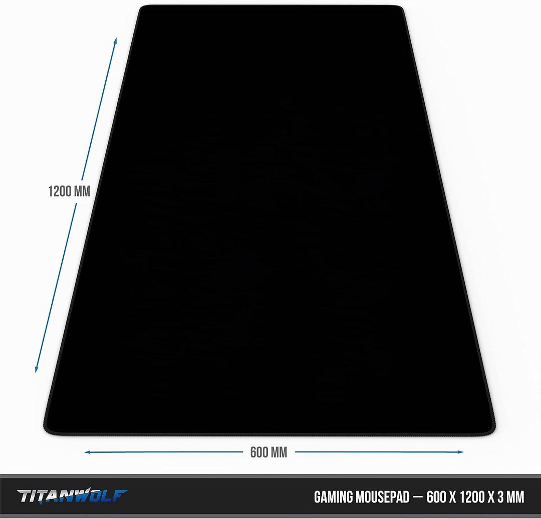 CSL - Übergrösse Mauspad Gaming 1200x600x3mm - XXXL Mousepad gross - Tischunterlage Office Pad Large