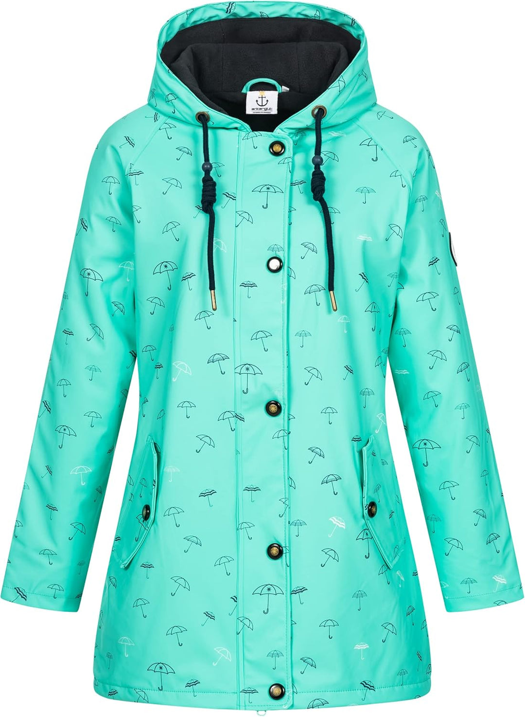 Seestern Damen Umbrella Regenjacke 50 turquoise, 50 turquoise