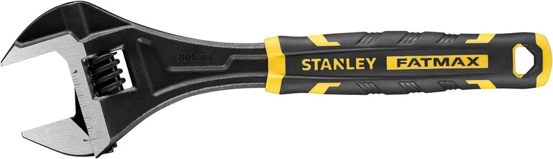 Stanley FatMax verstellbarer Rollgabelschlüssel FMHT13128-0 (12", Bi-Material, mit Schnellöffnungsfu