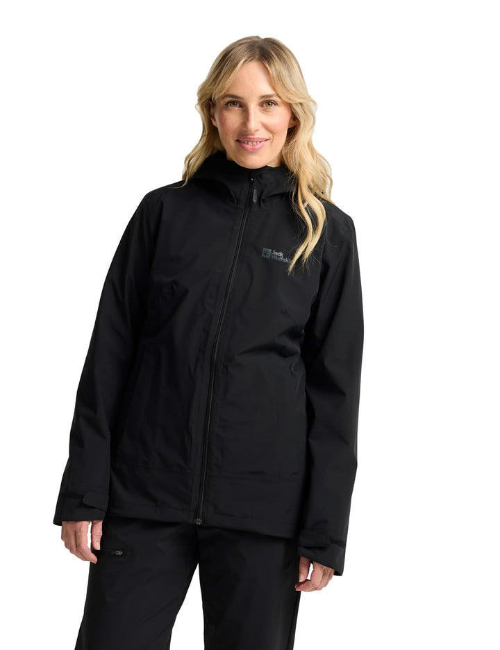 Jack Wolfskin Damen Moonrise 3in1 Jkt W Jacket XS Schwarz, XS Schwarz