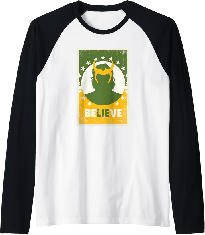 Marvel Loki Believe President Loki Poster Raglan