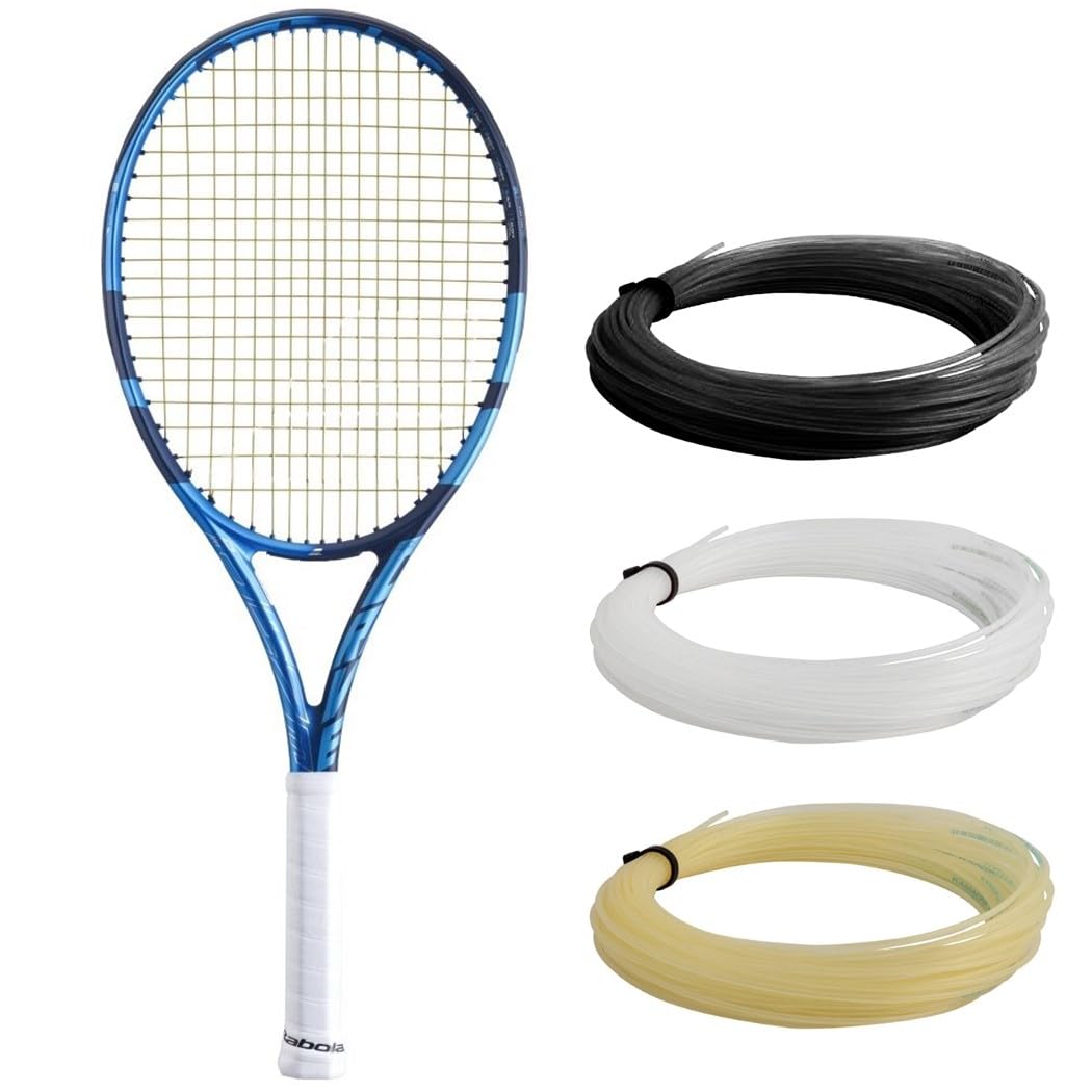 Babolat Pure Drive Lite Tennisschläger (10. Generation), besaitet mit 16 g weissem Babolat Syn Gut b