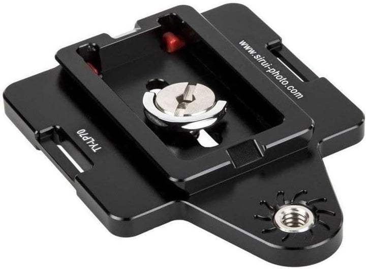 Sirui TY-LP70 Kameraplatte mit Gewinde für Kameragurtschraube (gummiert) schwarz, TY-LP70
