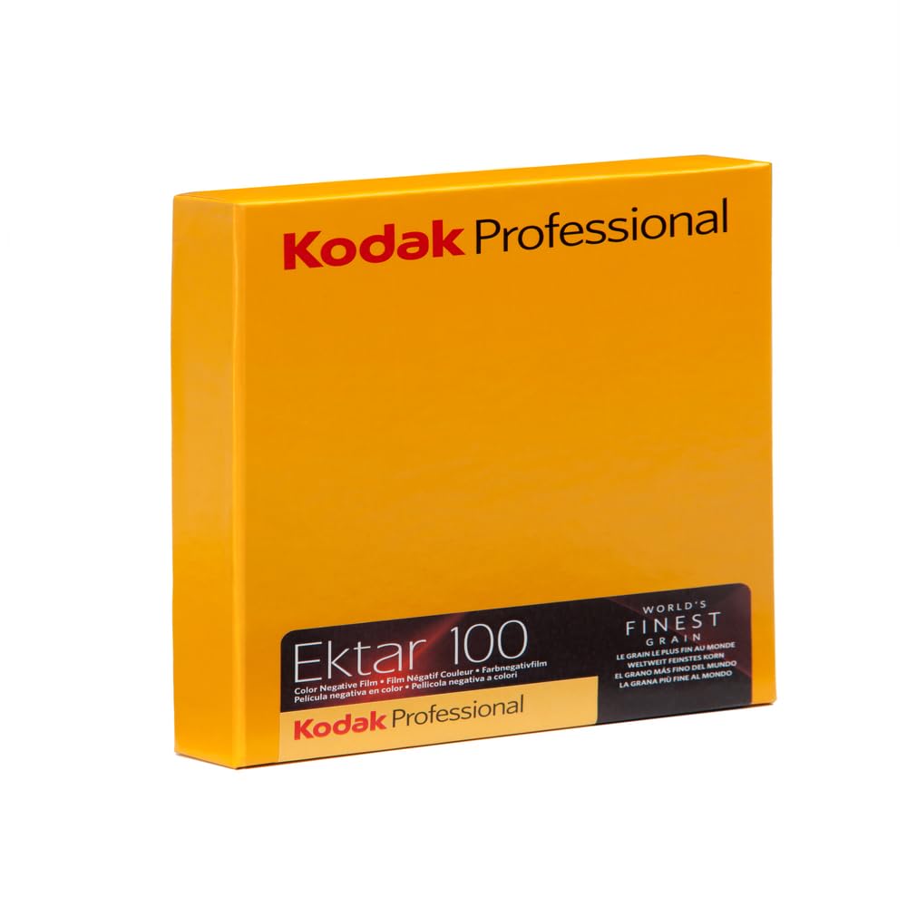 Kodak 158 7484 Professional Ektar Color Negativ Film ISO 100, 4 x 5 Zoll, 10 Blatt (gelb)