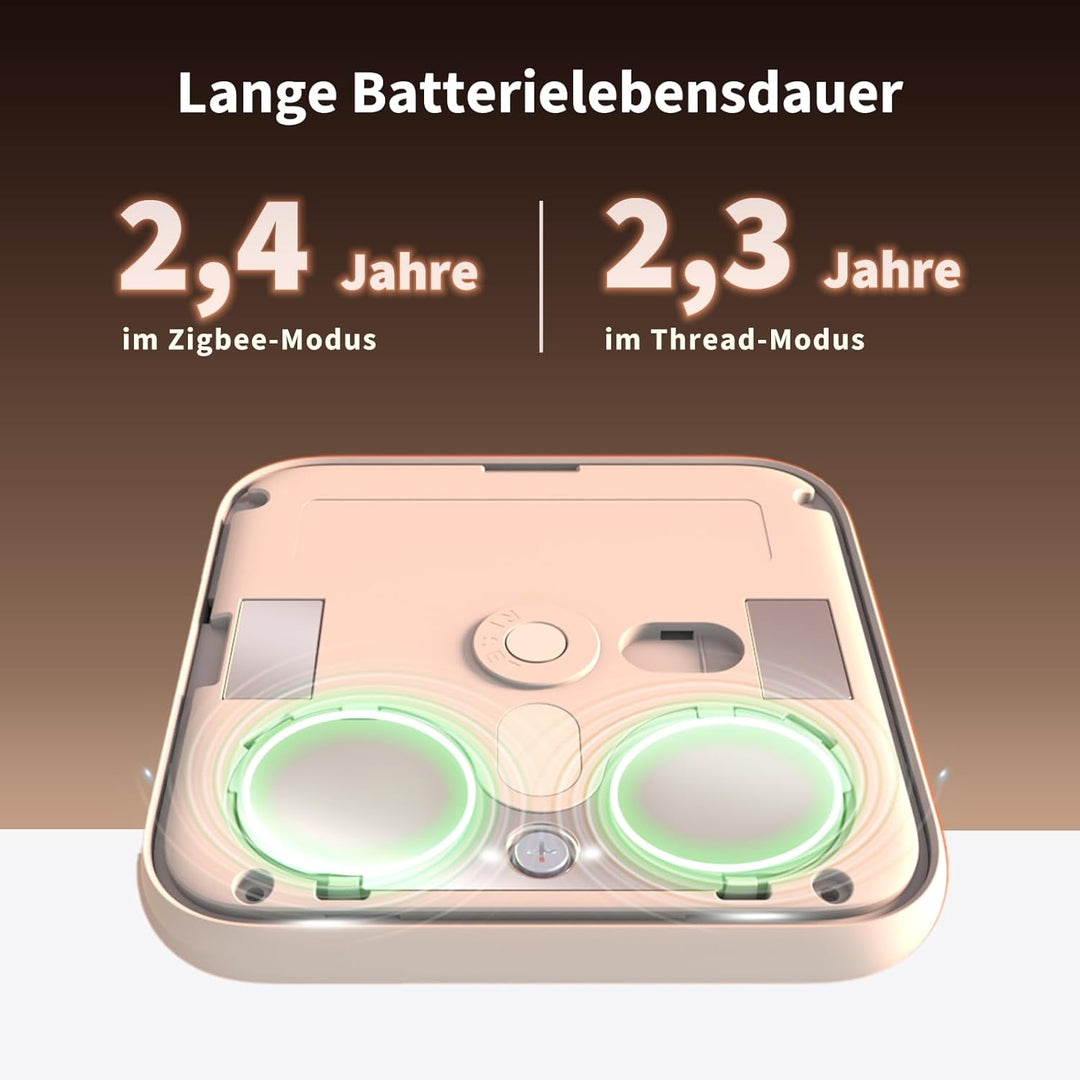 Aqara Thread/Zigbee Raumthermostat W100, Temperatur & Luftfeuchtigkeit Überwachung, Wireless, Fernst
