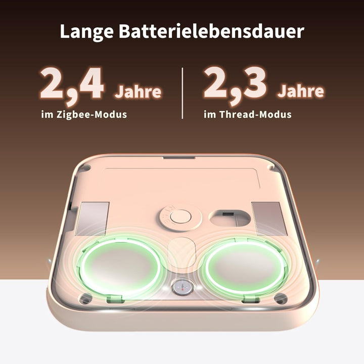 Aqara Thread/Zigbee Raumthermostat W100, Temperatur & Luftfeuchtigkeit Überwachung, Wireless, Fernst