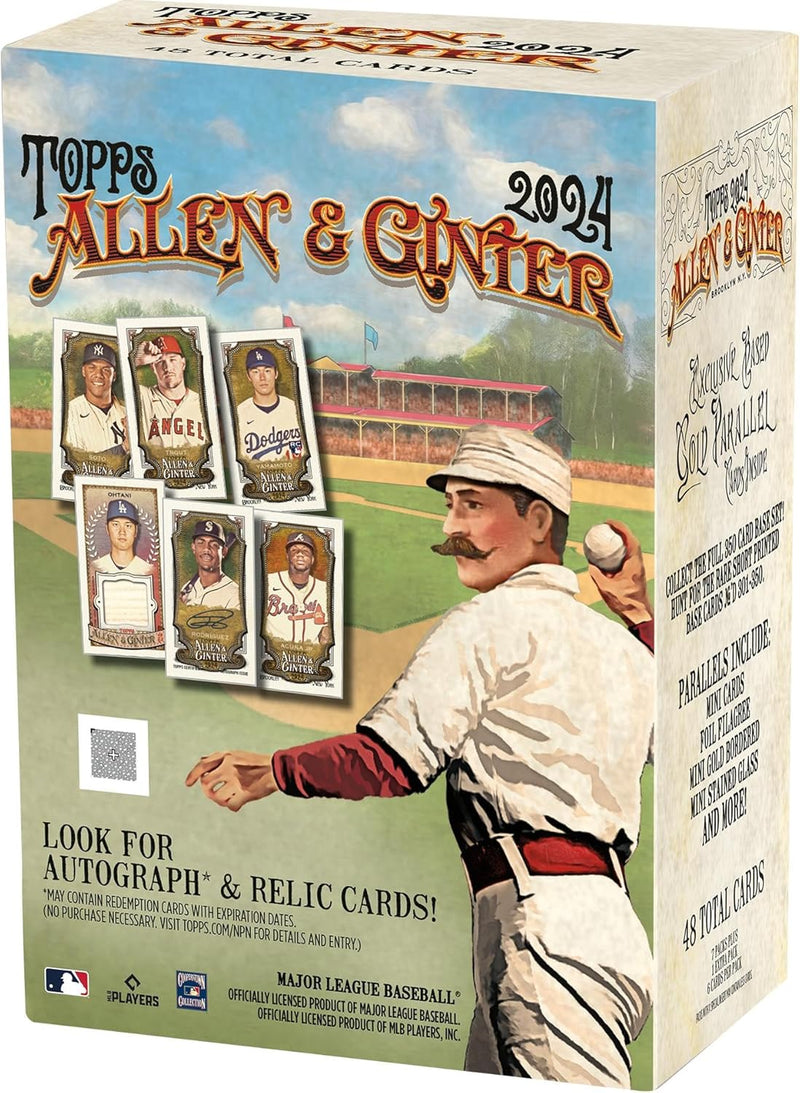 Topps 2024 Allen & Ginter Baseball Factory versiegelte Vorteilsbox – Baseball-Wachspackungen