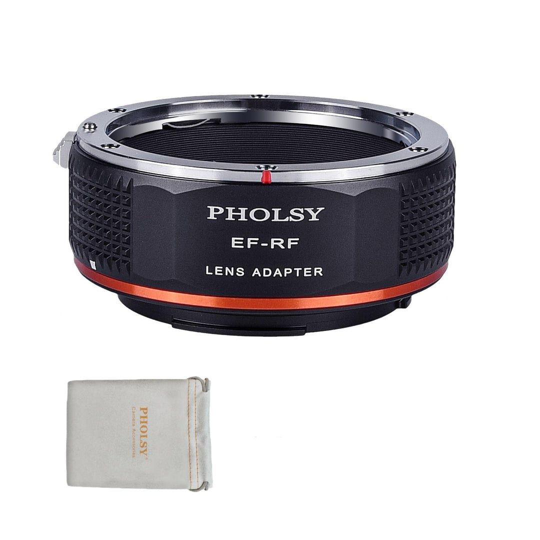 PHOLSY Manueller Objektivadapter: Kompatibel mit Canon EF (EF-S) Objektiv und Canon RF (EOS R-Type)
