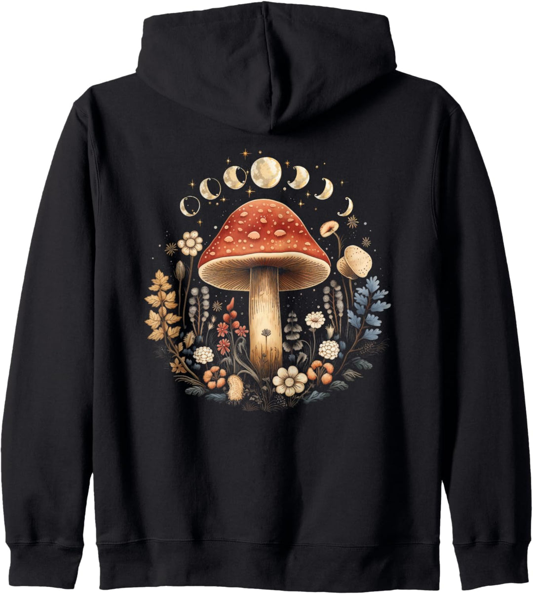 Mystischer Pilz: Eine Verbindung von Natur und Kosmos Kapuzenjacke