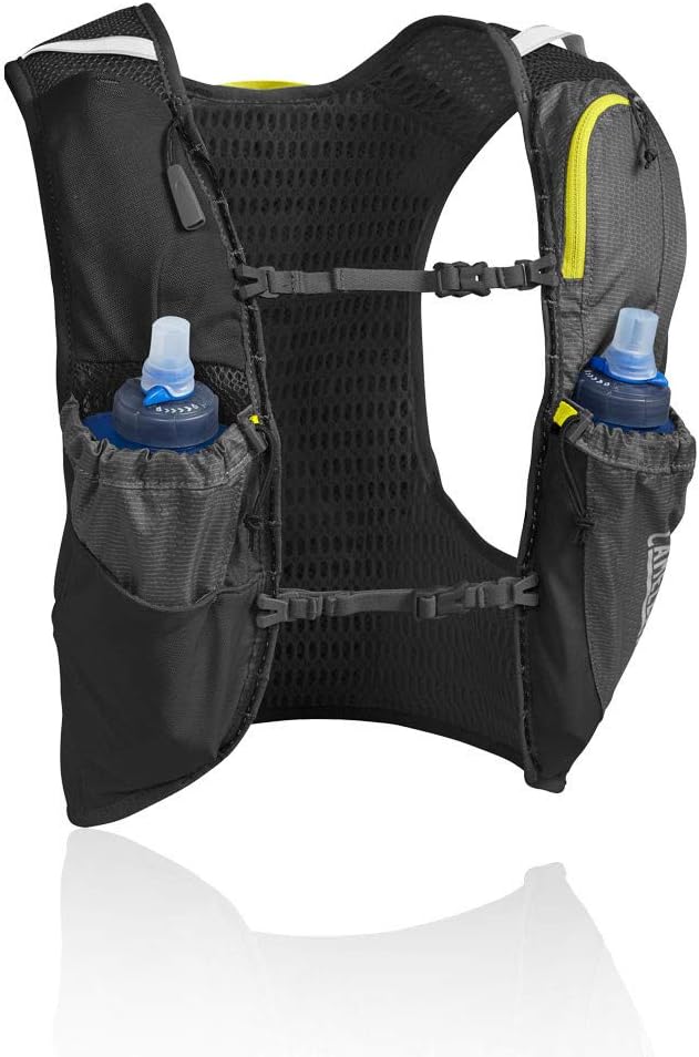 Camelbak Products LLC Unisex – Erwachsene Ultra Pro Vest Trinkweste, Graphite/Sulphur Spring, L