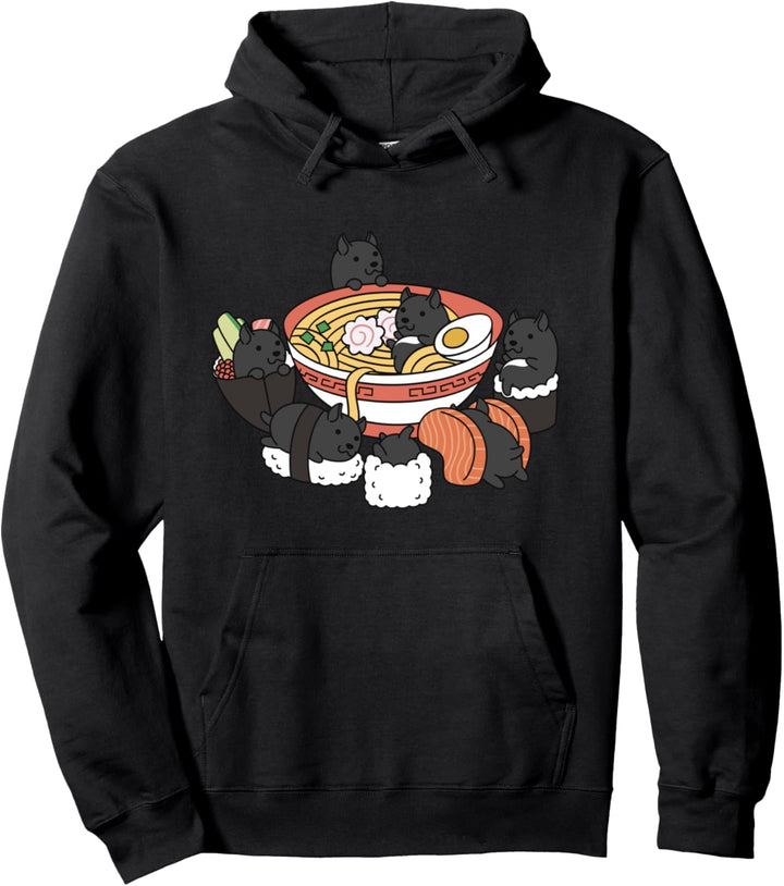 Ramen Sushi Cane Corso Hund Pullover Hoodie