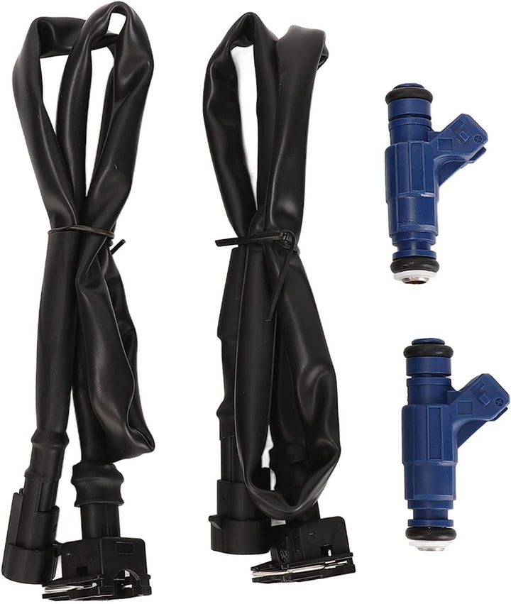 Qiilu 1202863 Einspritzdüsen-Set mit Zopfkabelbaum für Polaris Ranger 700 2005-2009 für Polaris RZR