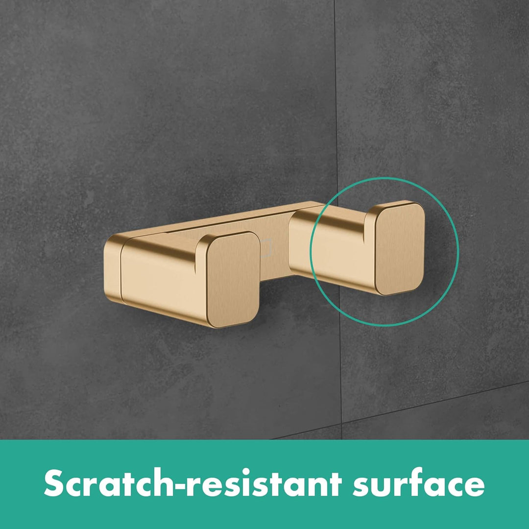 hansgrohe Handtuchhaken doppelt AddStoris, Handtuchhalter, Brushed Bronze Brushed Bronze Doppelhaken