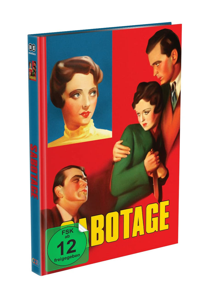 SABOTAGE - Alfred Hitchcock - 2-Disc Mediabook Cover C (Blu-ray + DVD) Limited 250 Edition, Blu-ray