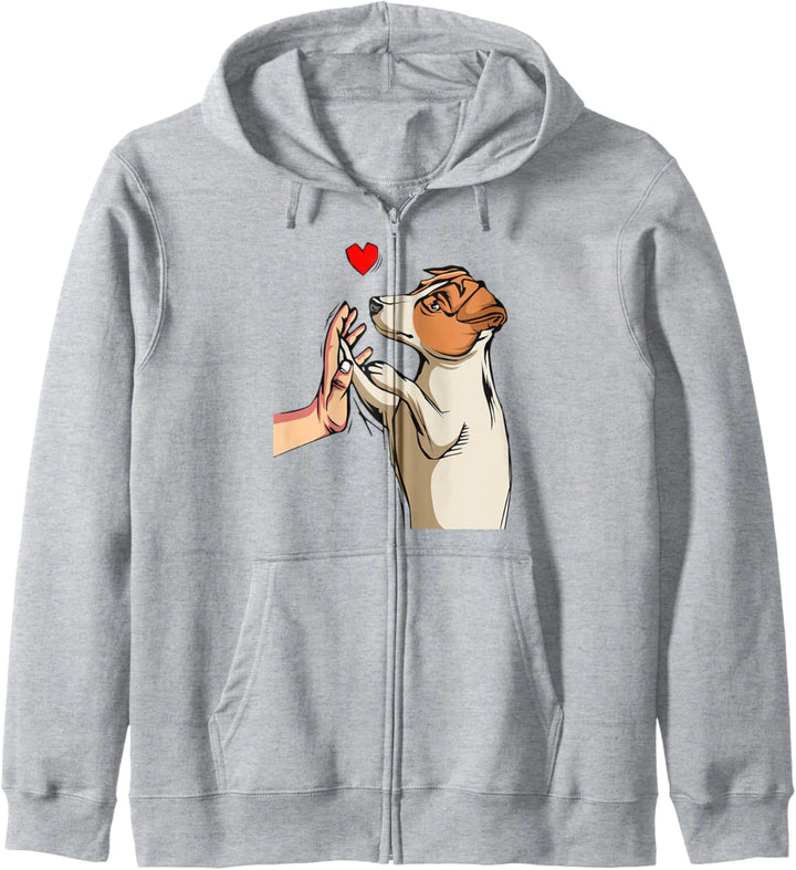 Jack Russell Terrier Liebe Hunde Frauchen Geschenk Kapuzenjacke