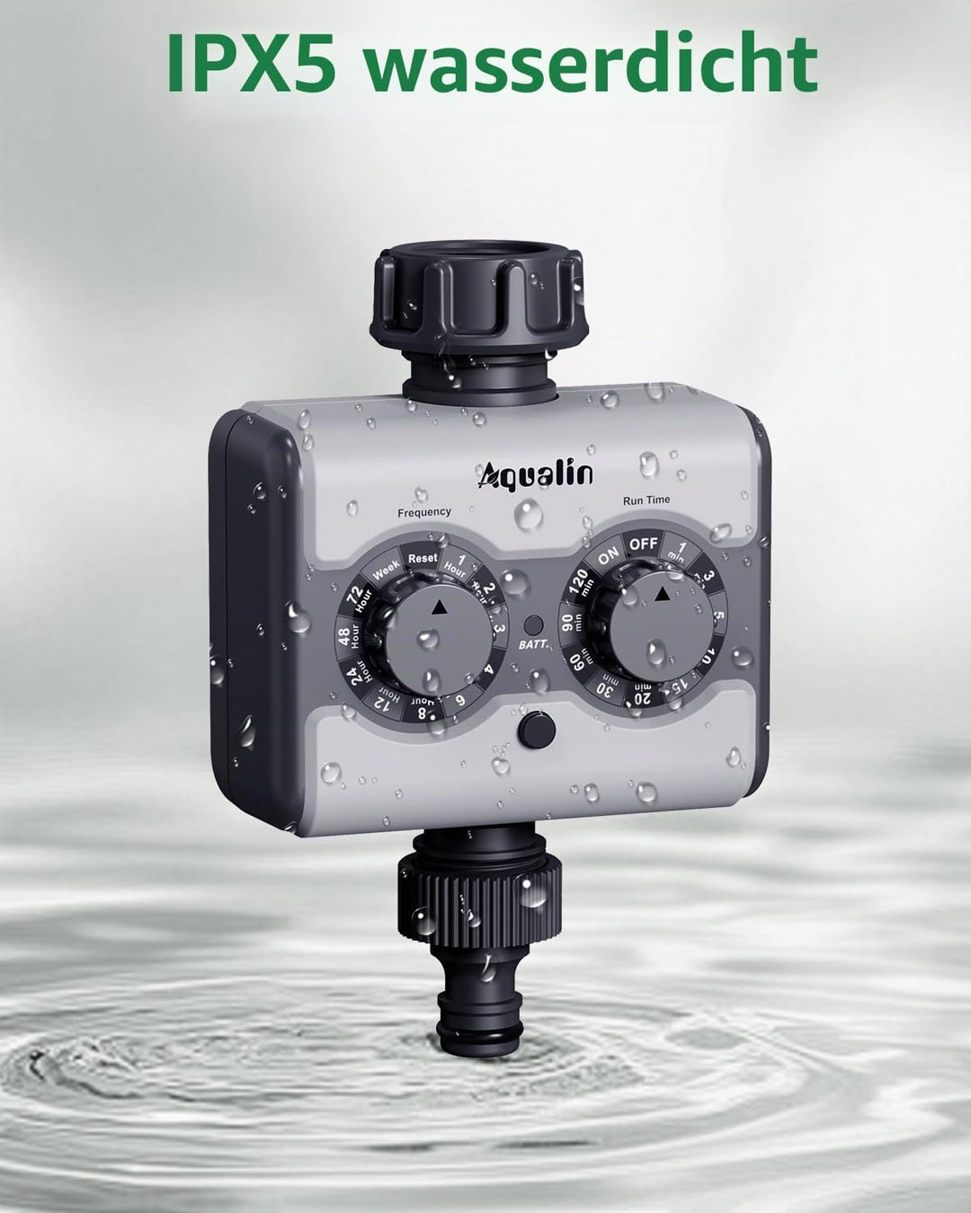 Wasser Timer mit Messing Einlass, Zifferblatt Steuerung Sprinkler Timer mit Verzögerungsfunktion Han