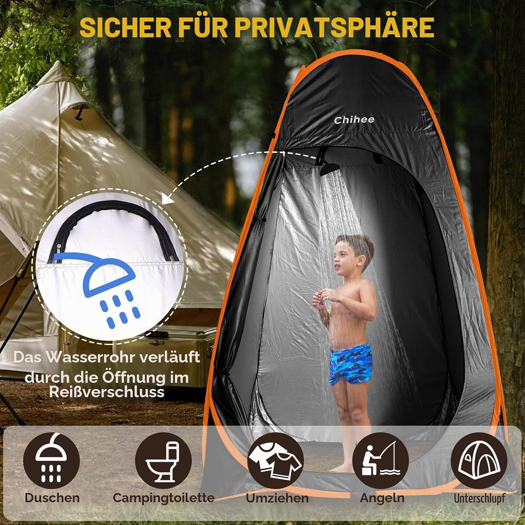 Chihee Wurfzelte Unterschlupf im Freien Pop-up Camping-Badezimmer-Zelt Umkleidezelt 1-Raum-Sofort-Ca