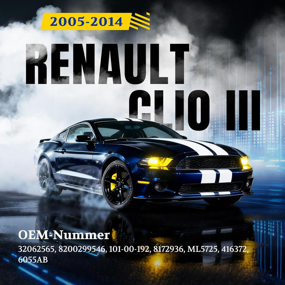 ARANA verin de coffre pour le hayon arrière de compatibilité CLIO III (BR0/1, CR0/1) 2005-2014 Suppo