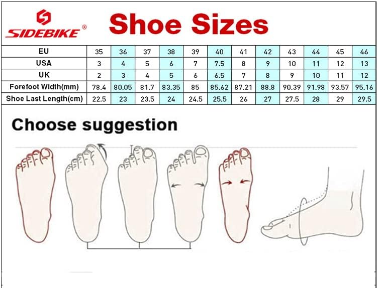 Msport Radfahren Schuhe für Rennrad,Rennradschuhe atmungsaktiv, Fahrradschuhe für Herren/Damen 43 EU